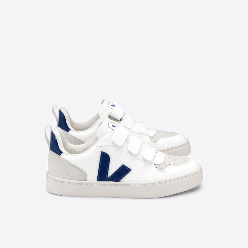 Tenis Veja Niños Outlet - V-10 Velcro Zapatillas Blancas ES789050